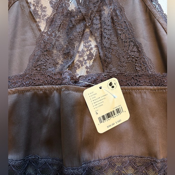 Free People Intimate Lace Slip Dress-Moss - Picture 3 of 6